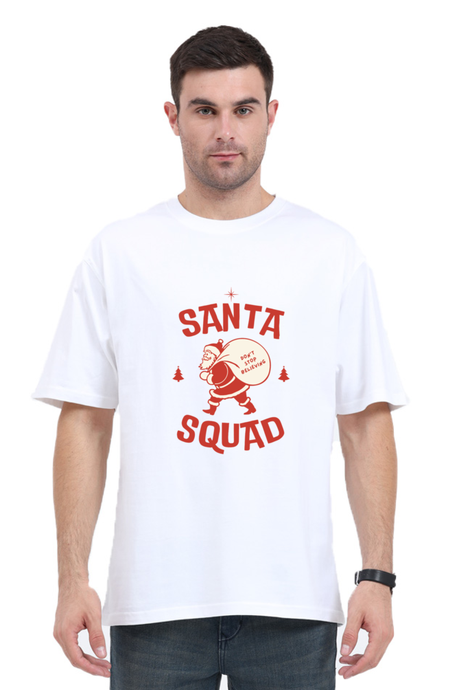 Santa Squad Organic Oversized Tees